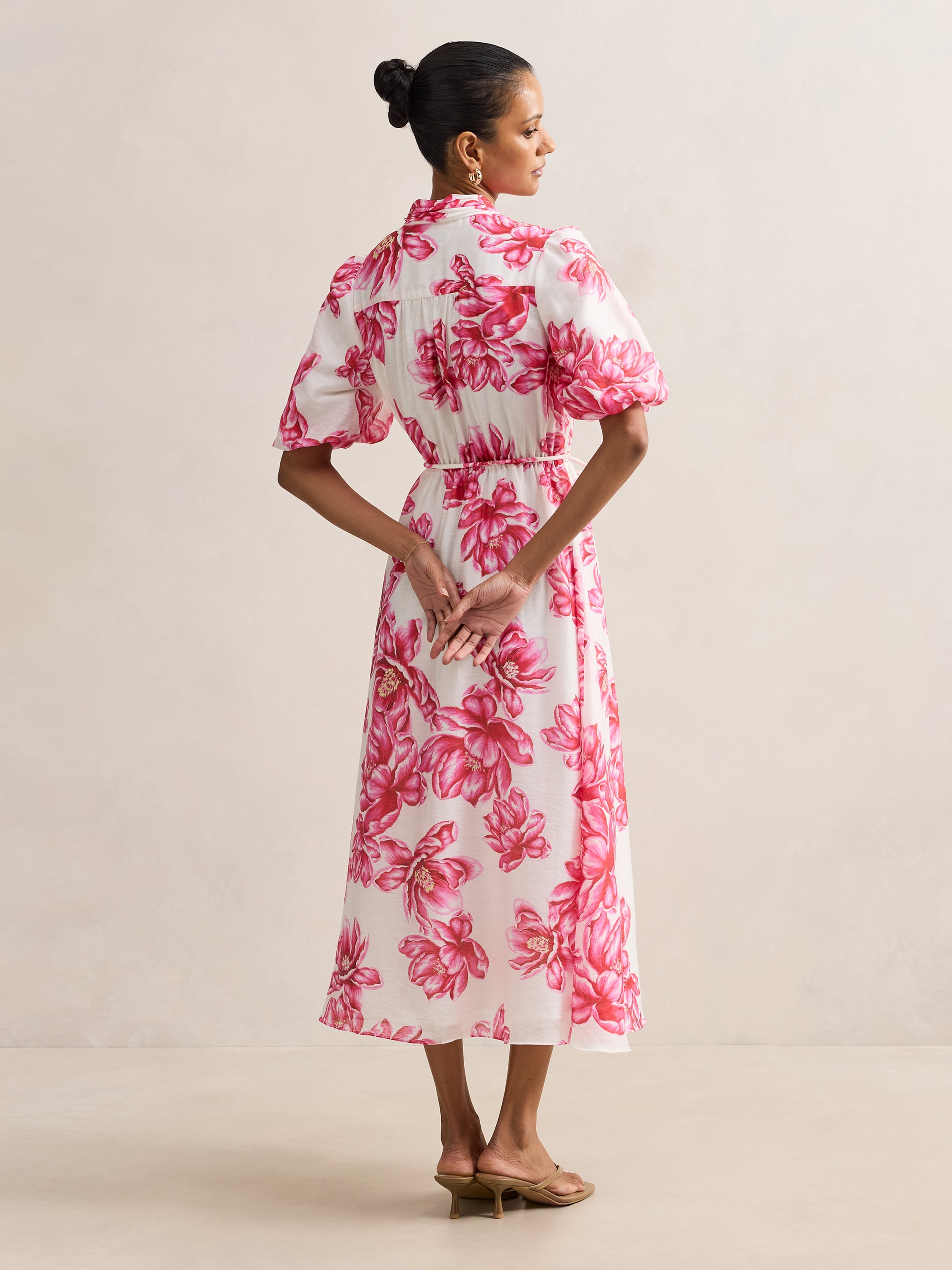 Macey Petite Printed Midi Dress