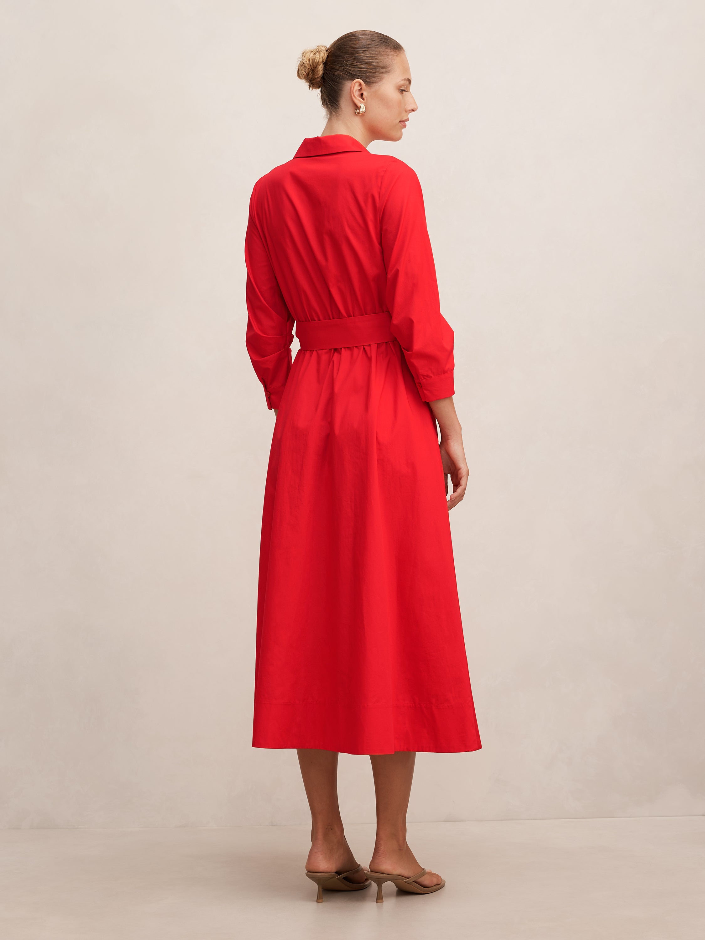 Sally Cotton Shirt Midi Dress