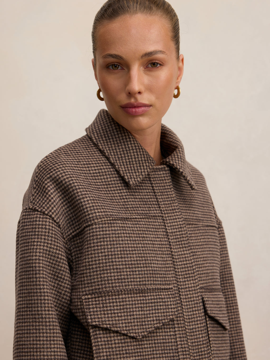 Kaylee Check Cropped Jacket