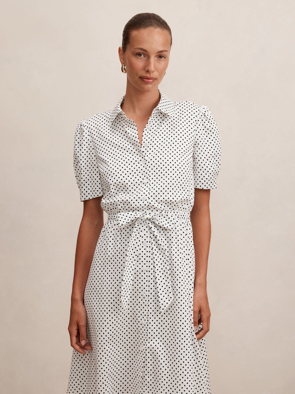 Harper Draw Cord Midi Dress