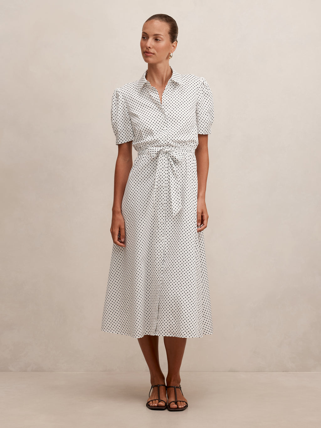 Harper Draw Cord Midi Dress