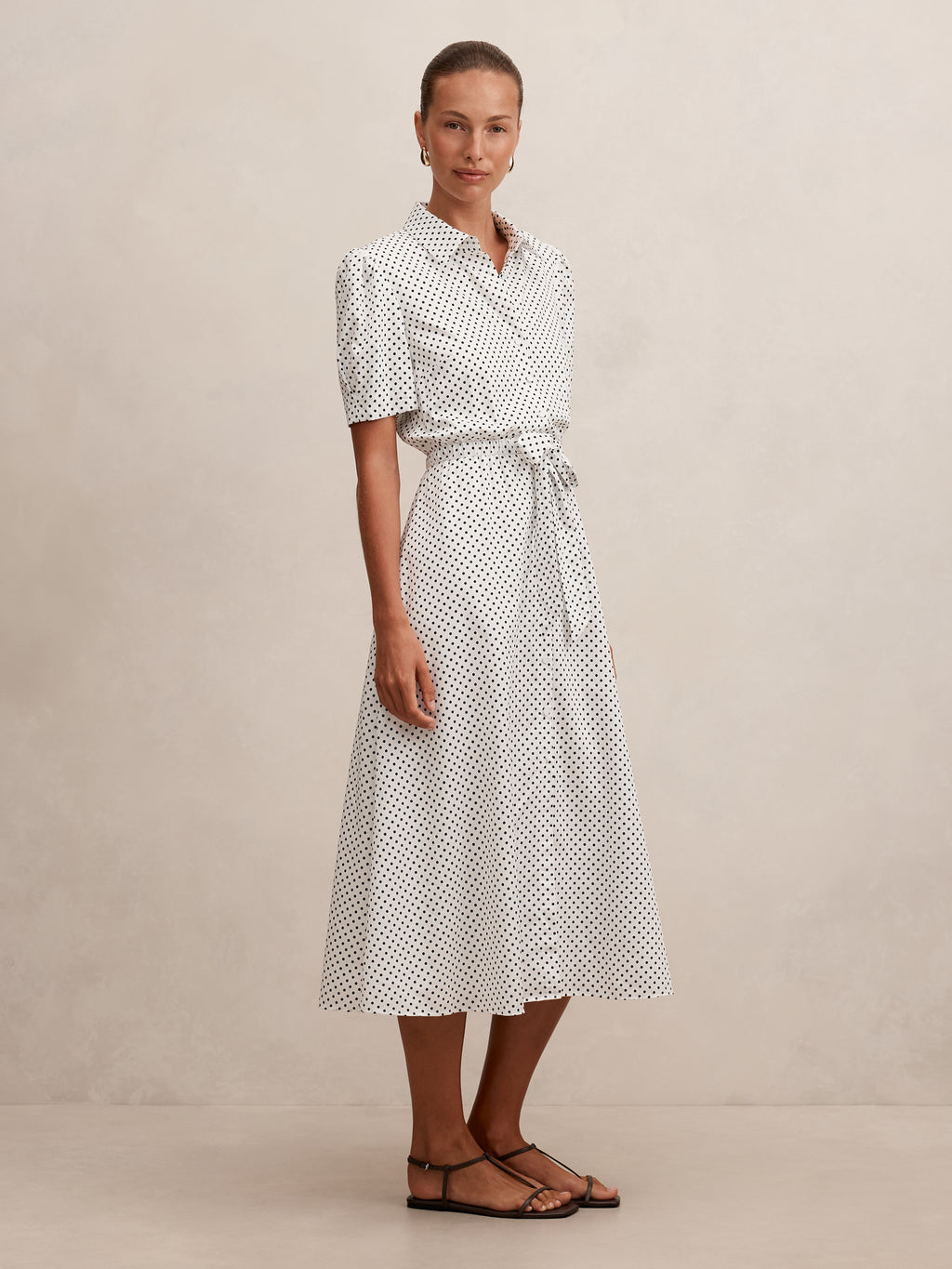 Harper Draw Cord Midi Dress