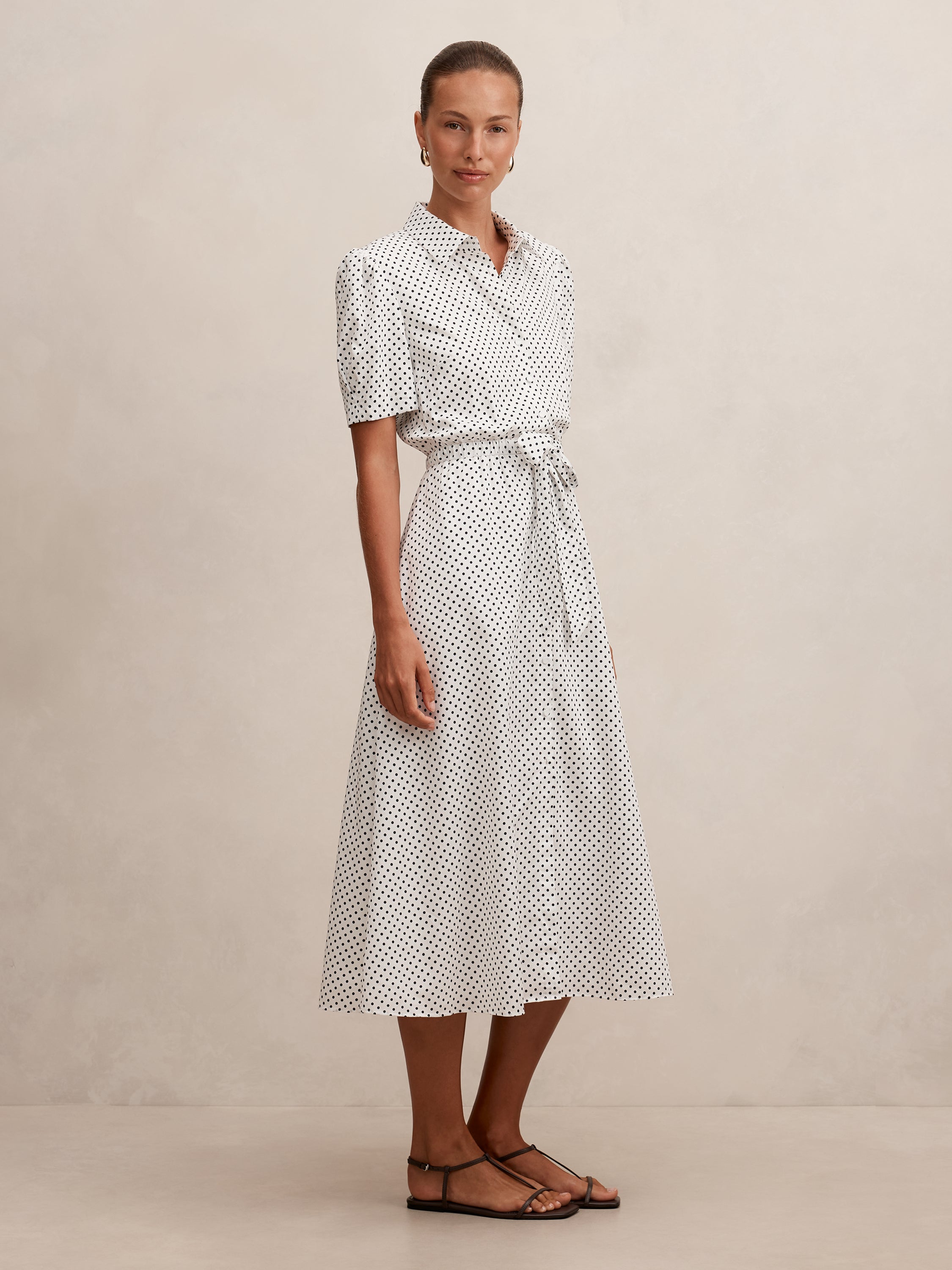 Harper Draw Cord Midi Dress