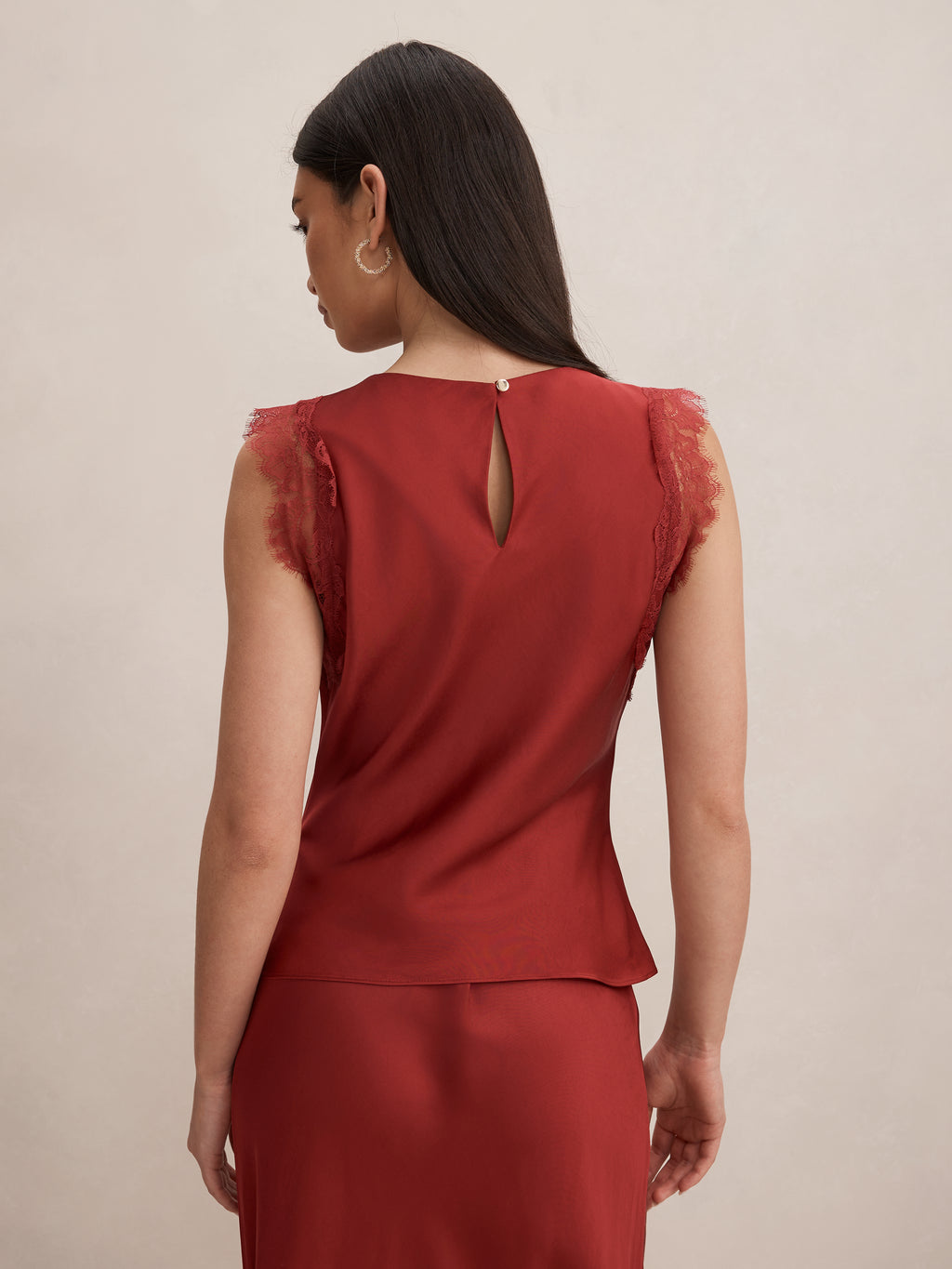 Enola Lace Trim Top