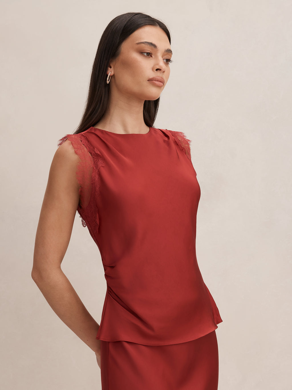 Enola Lace Trim Top