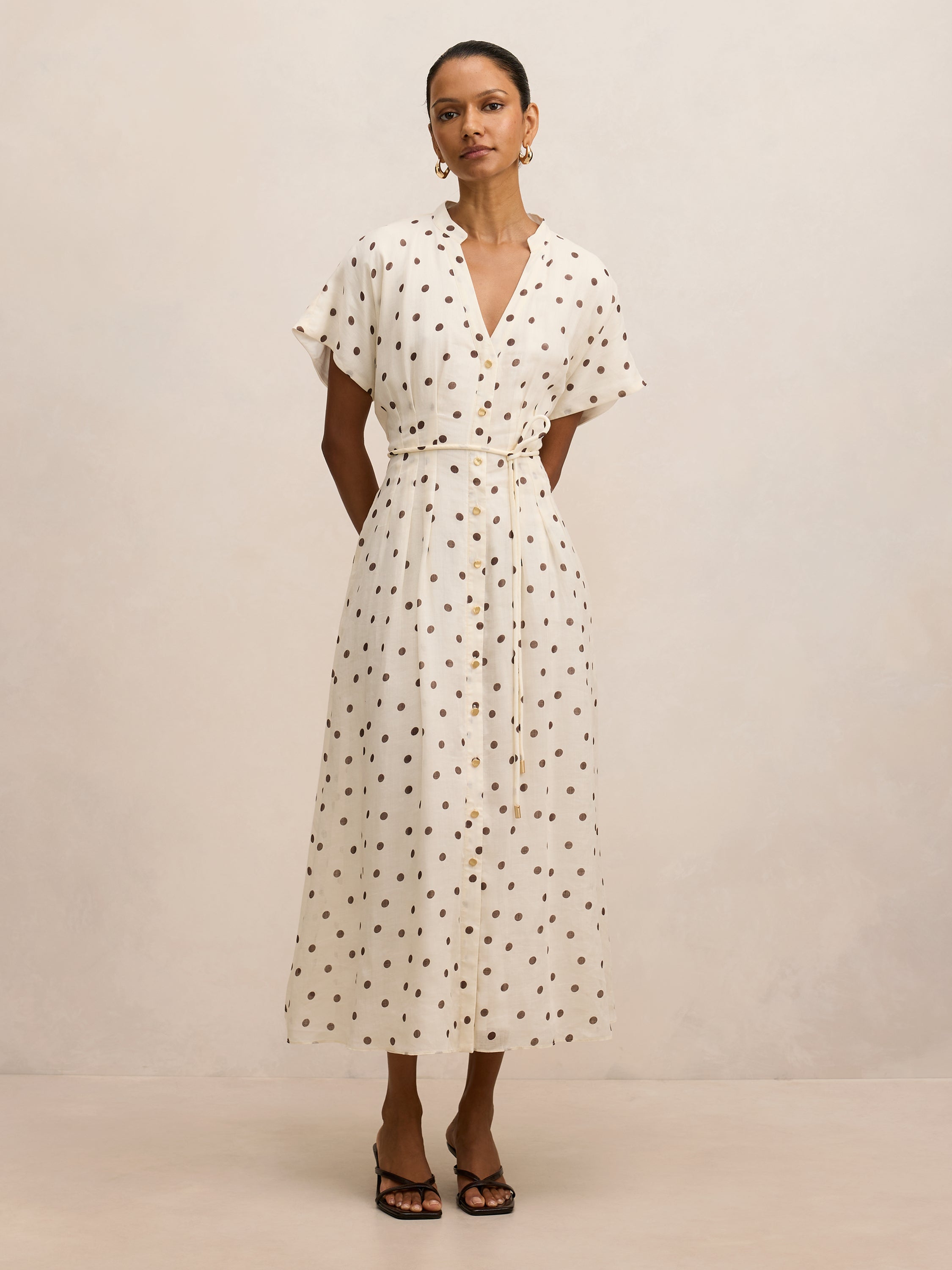 Jemma Petite Shirt Midi Dress