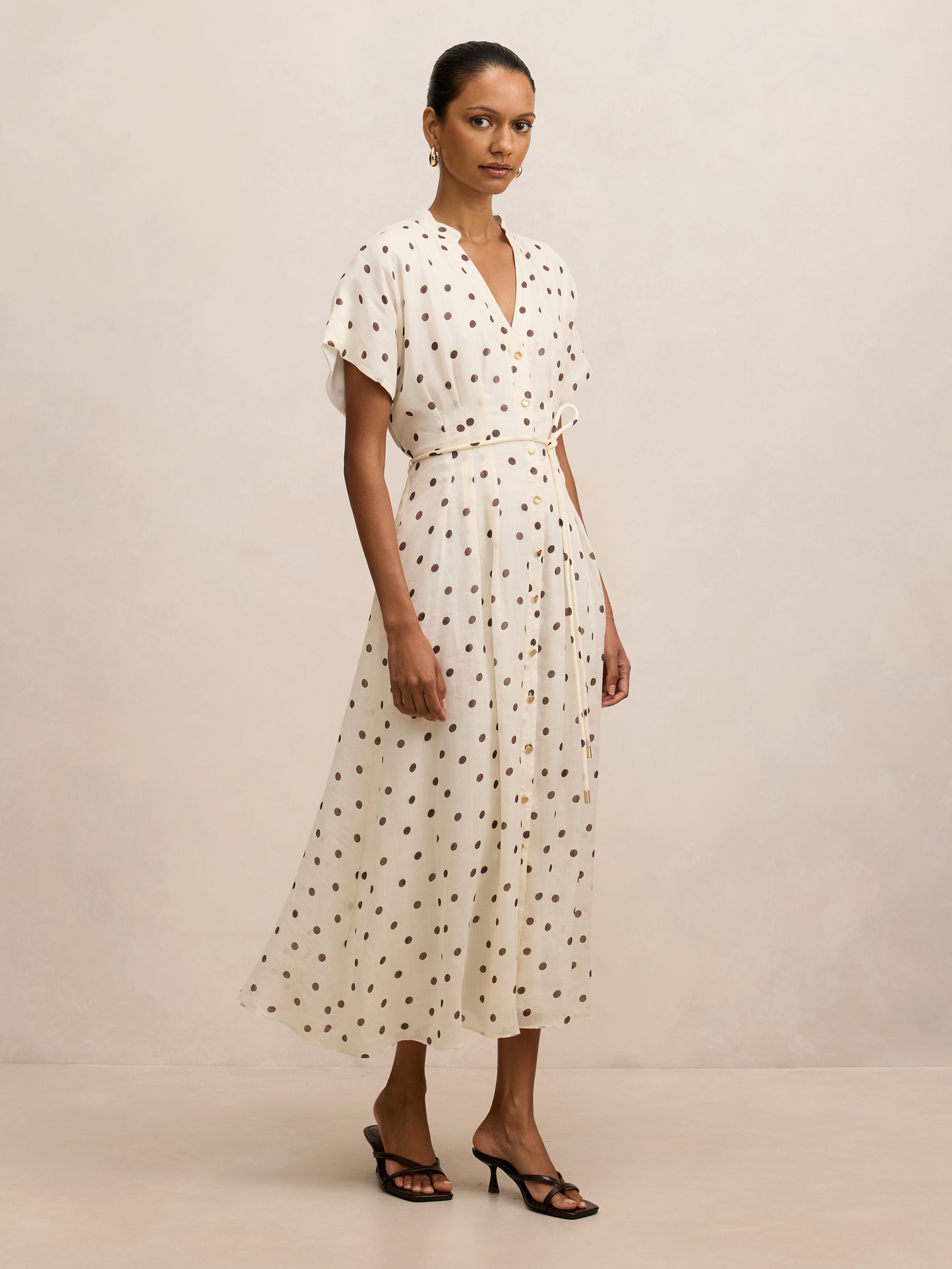Jemma Petite Shirt Midi Dress
