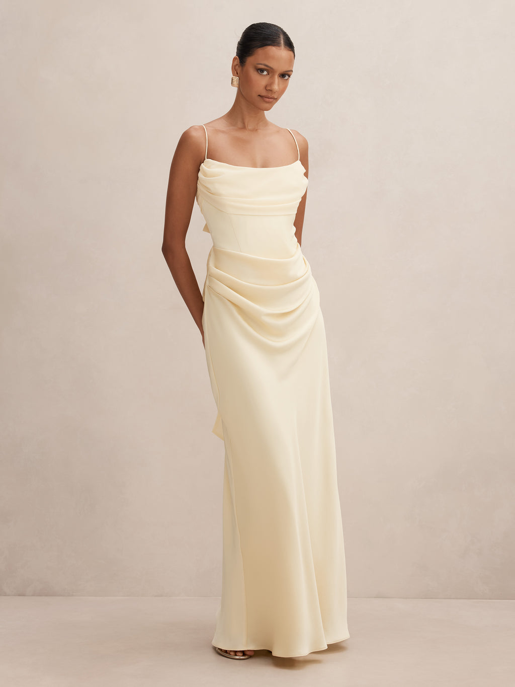 Claudia Petite Corset Maxi Dress