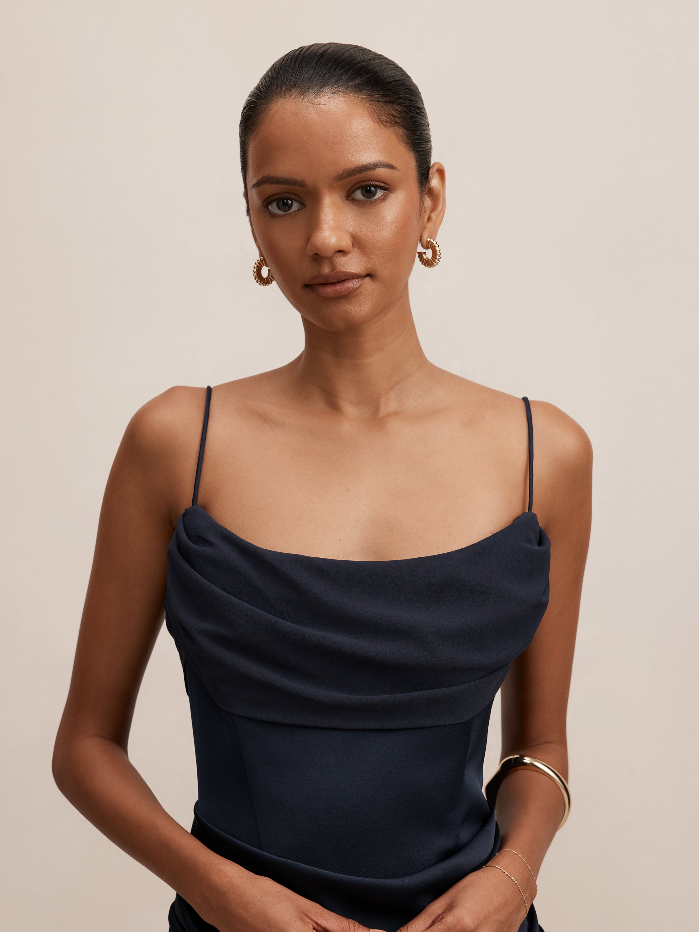 Claudia Petite Corset Maxi Dress