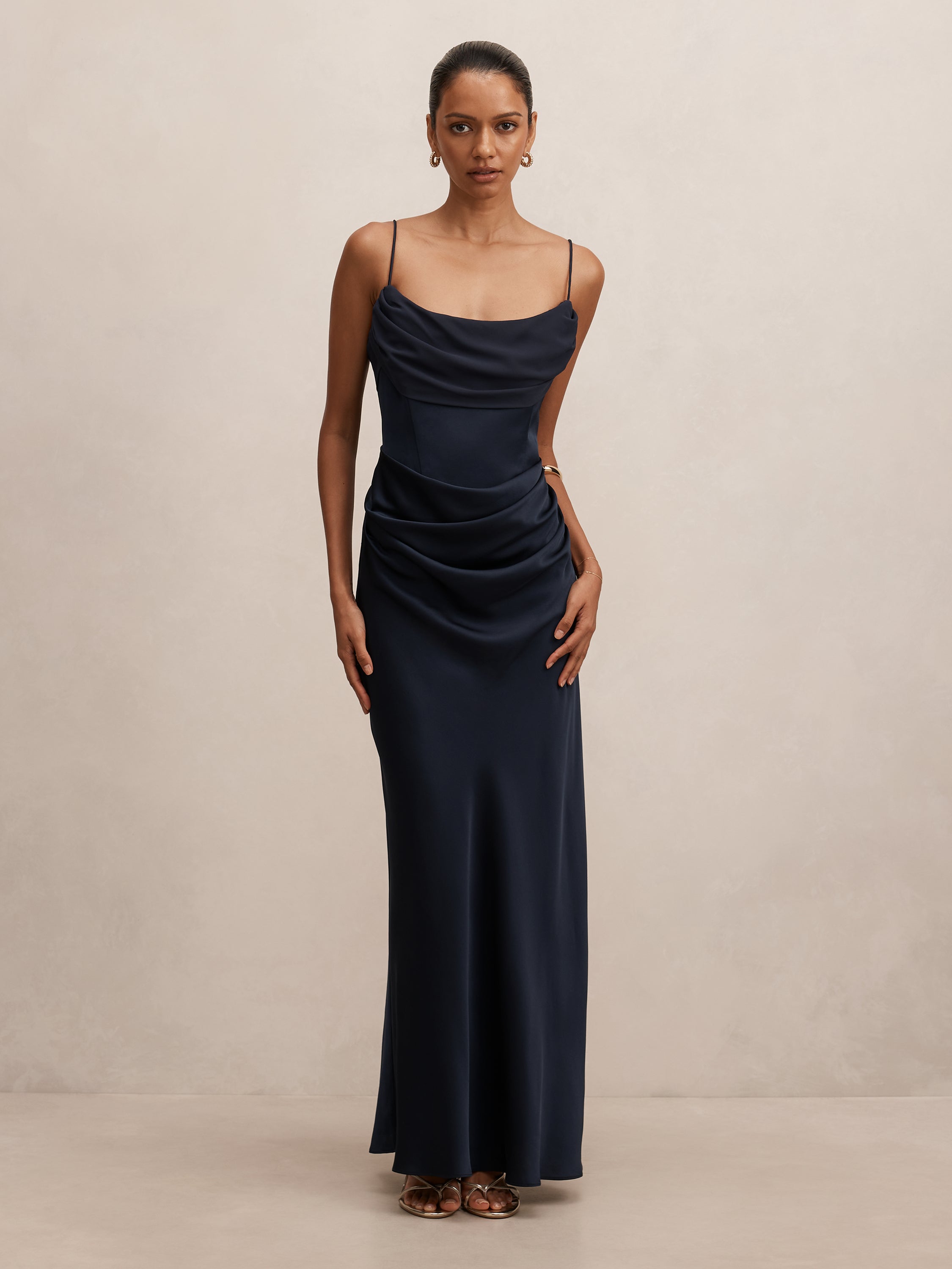Claudia Petite Corset Maxi Dress