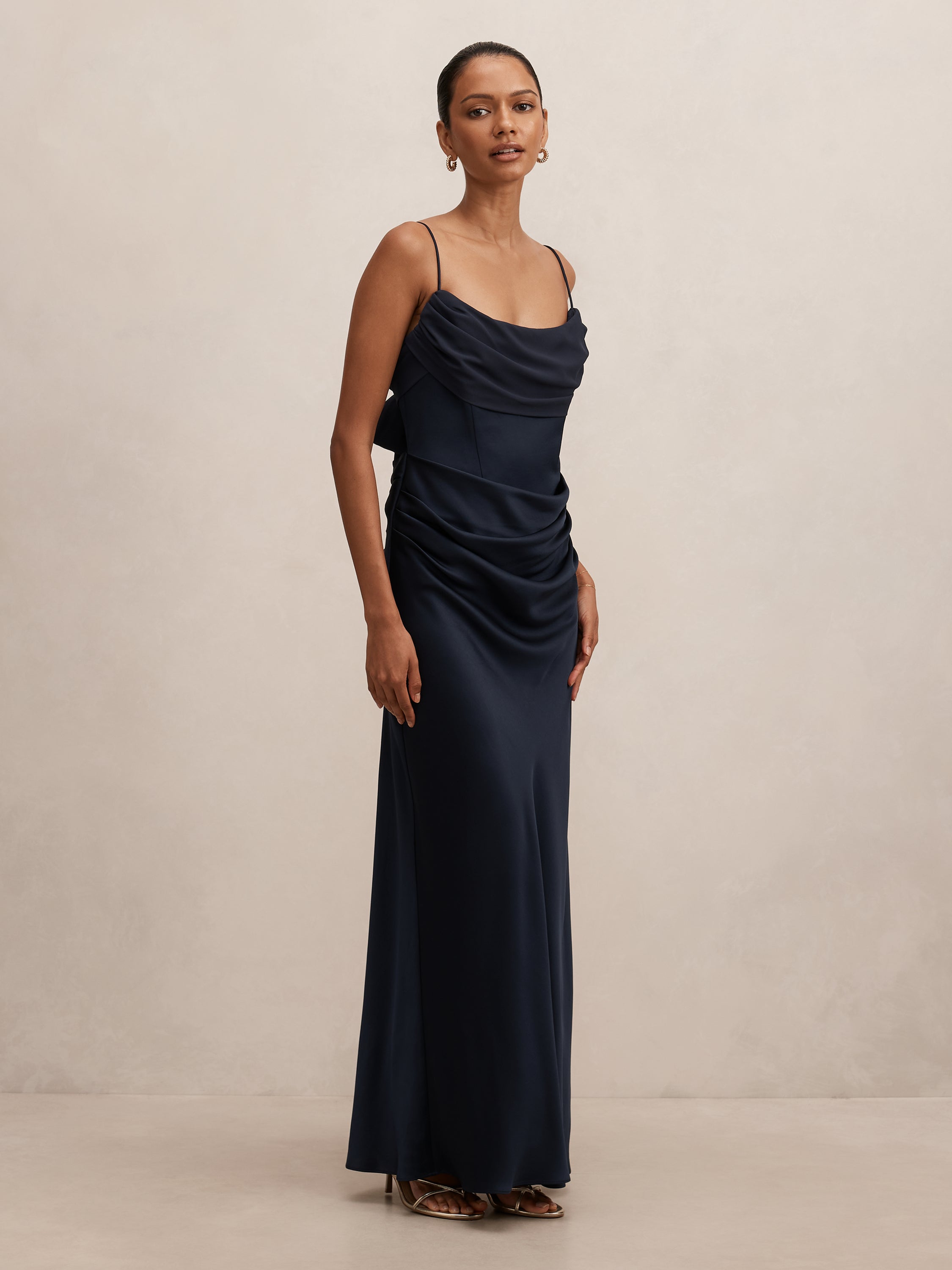 Claudia Petite Corset Maxi Dress