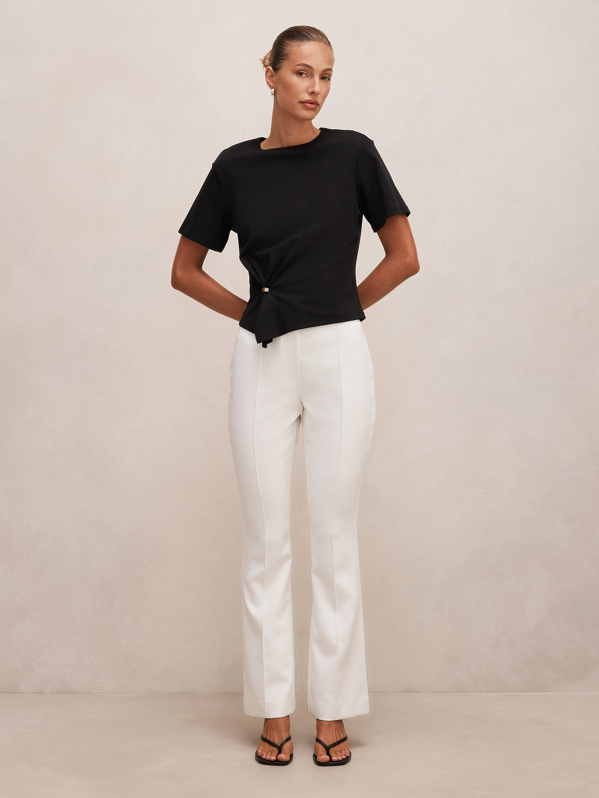 Melanie Pintuck Flare Pant
