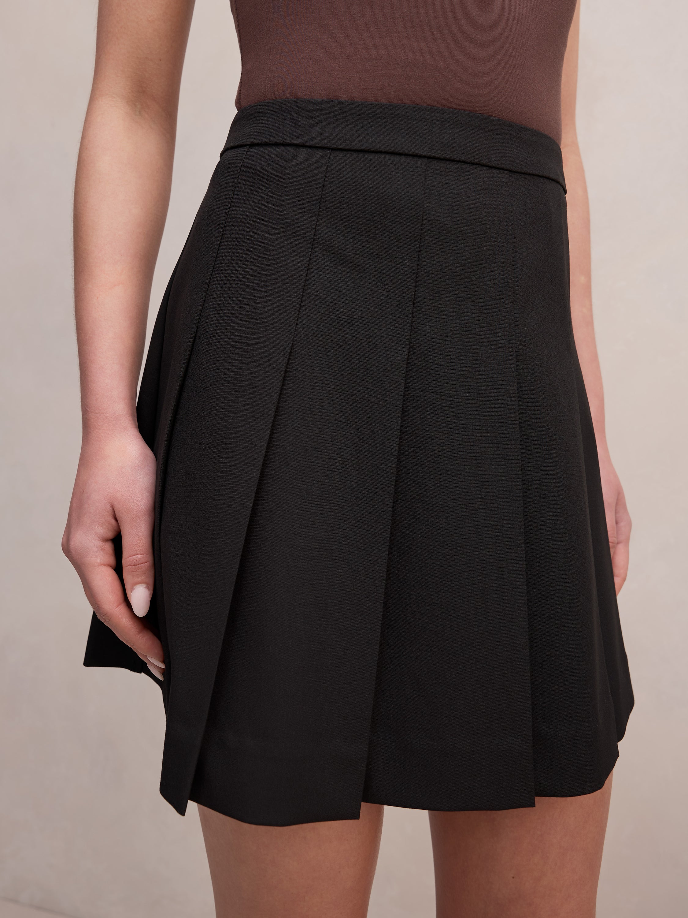 Alisha Pleated Mini Skirt