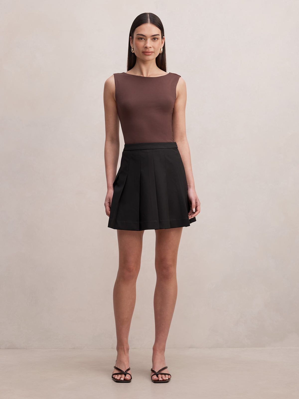 Alisha Pleated Mini Skirt