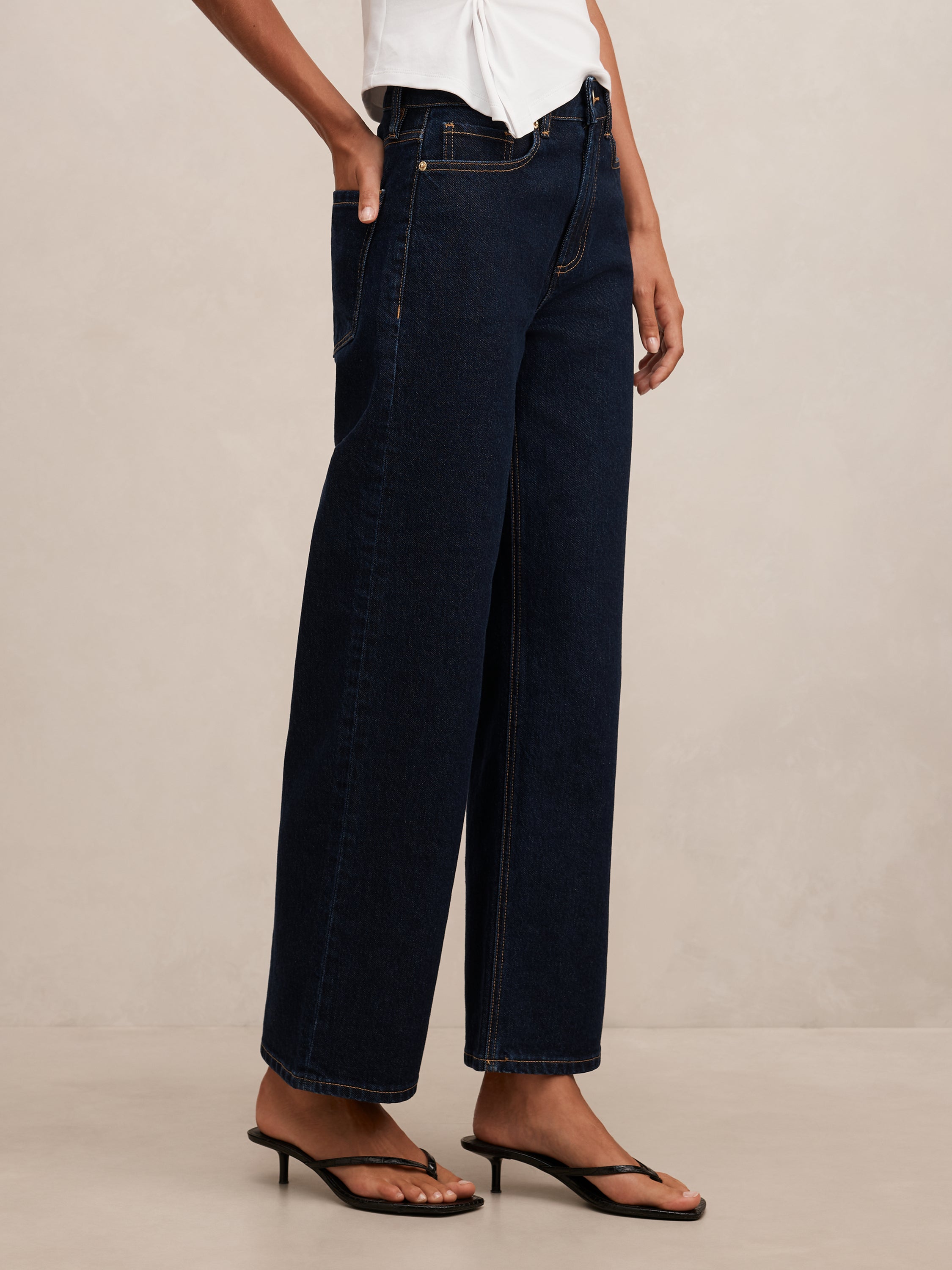 Nicki Mid Rise Straight Jean