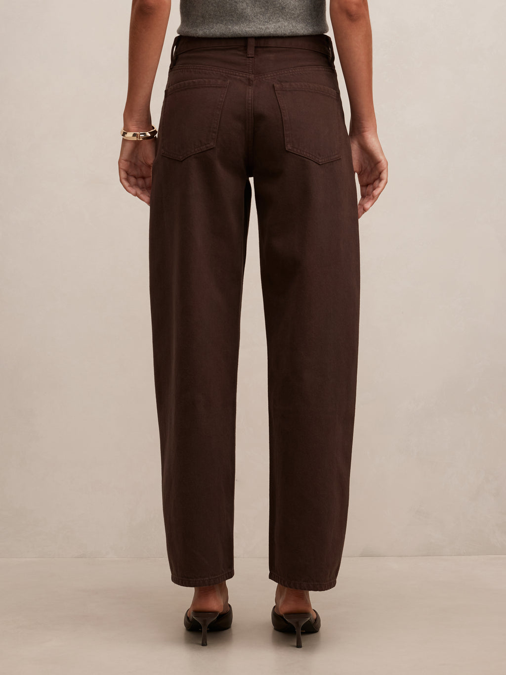 Emma Mid Rise Barrel Jean