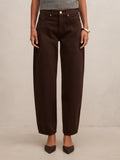 Emma Mid Rise Barrel Jean