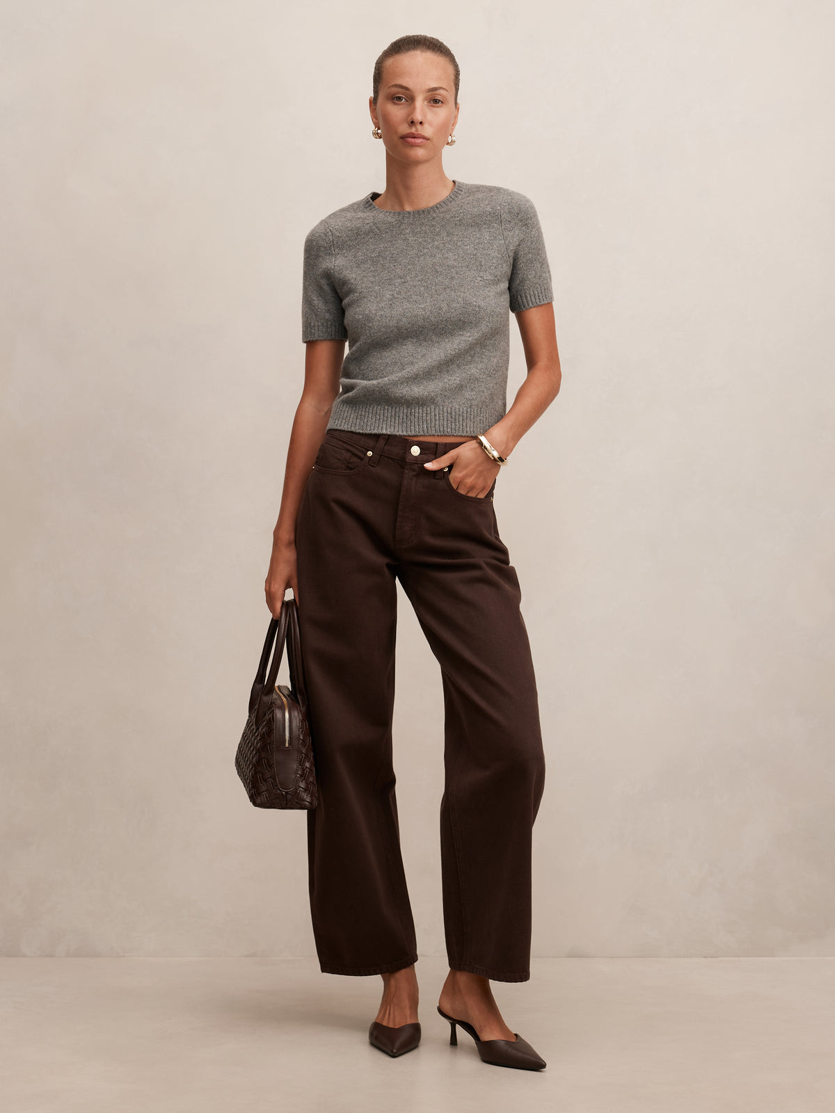 Emma Mid Rise Barrel Jean