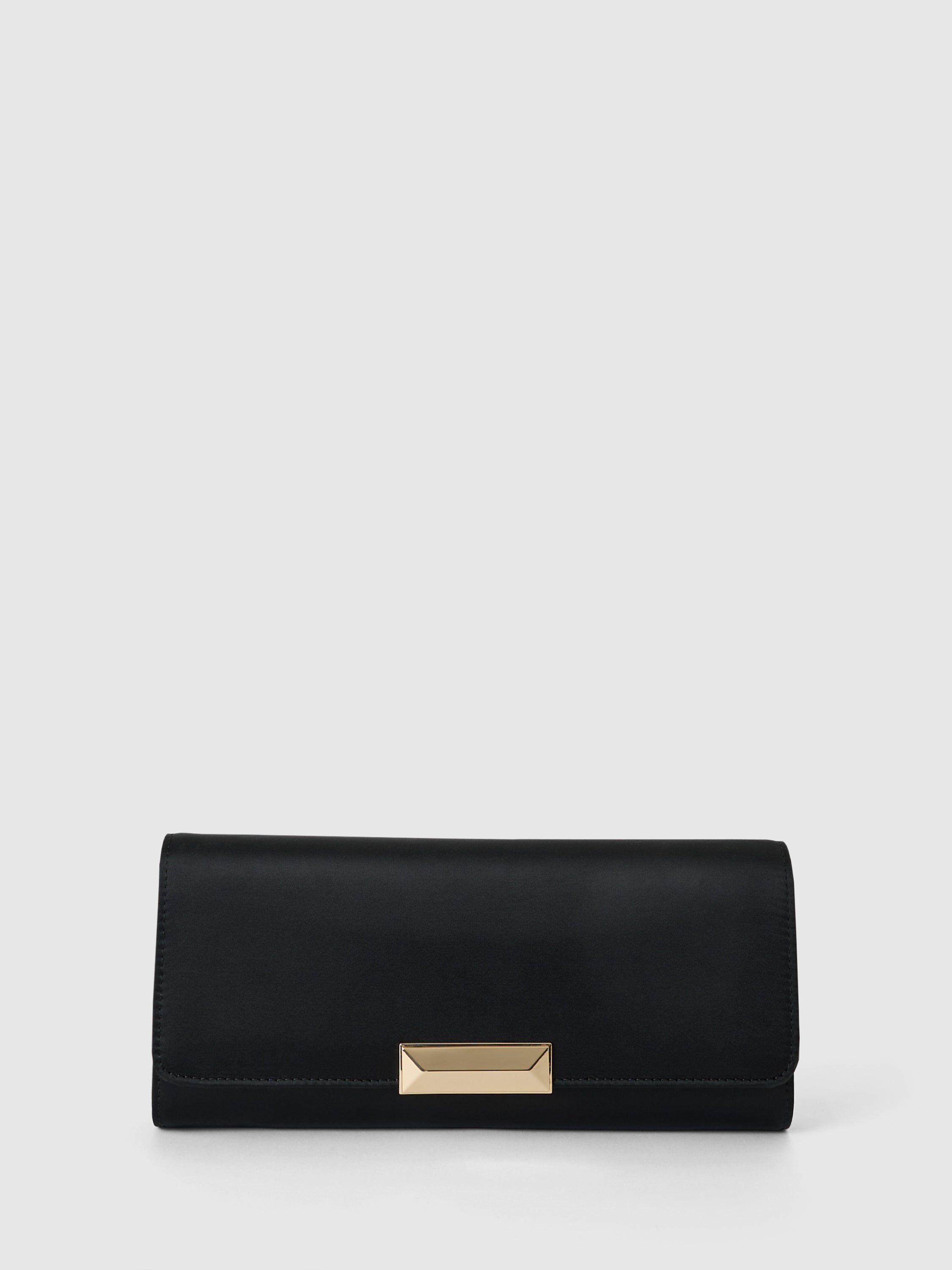 Dina Satin Elongated Clutch