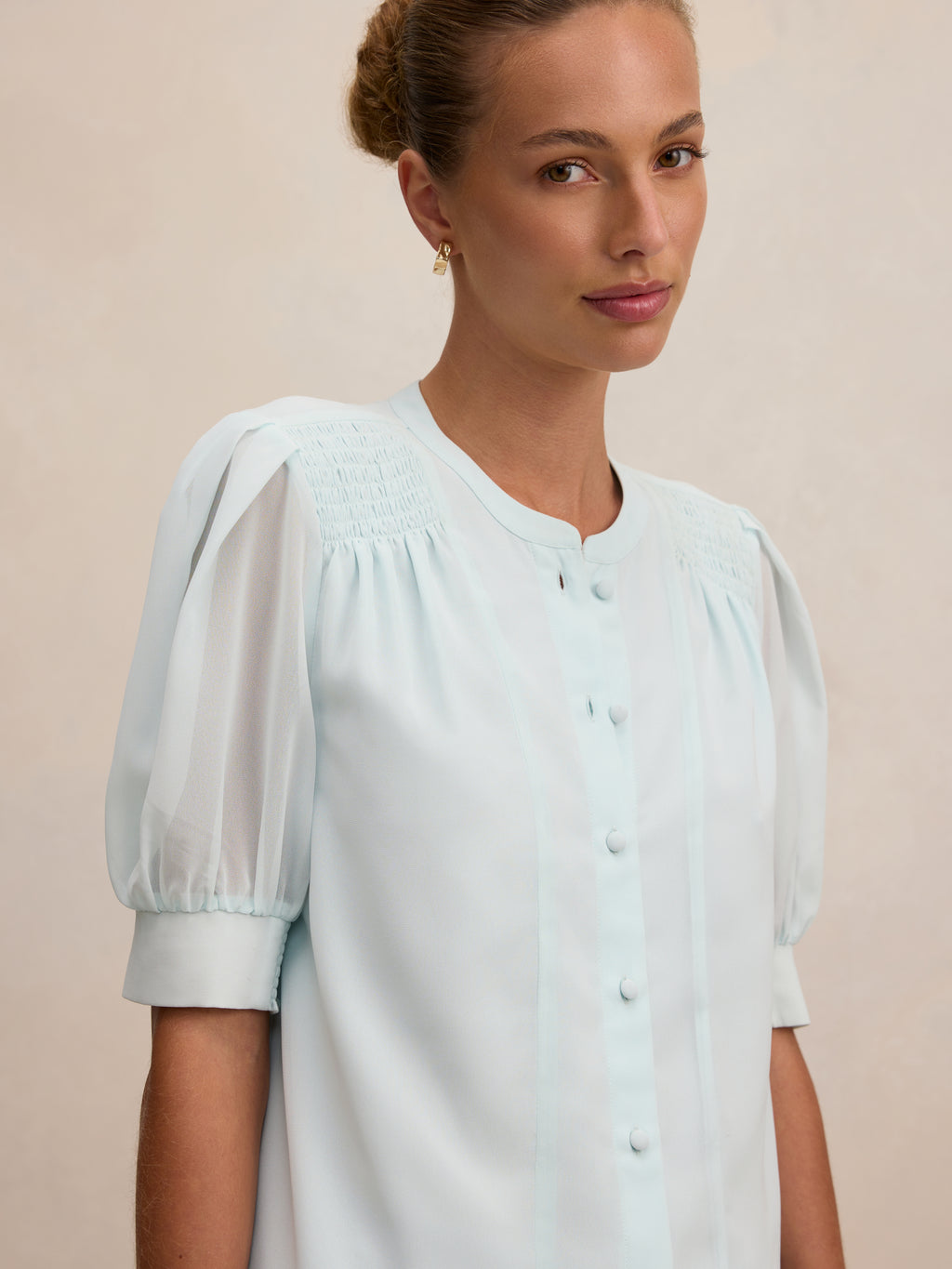 Evie Shirring Blouse