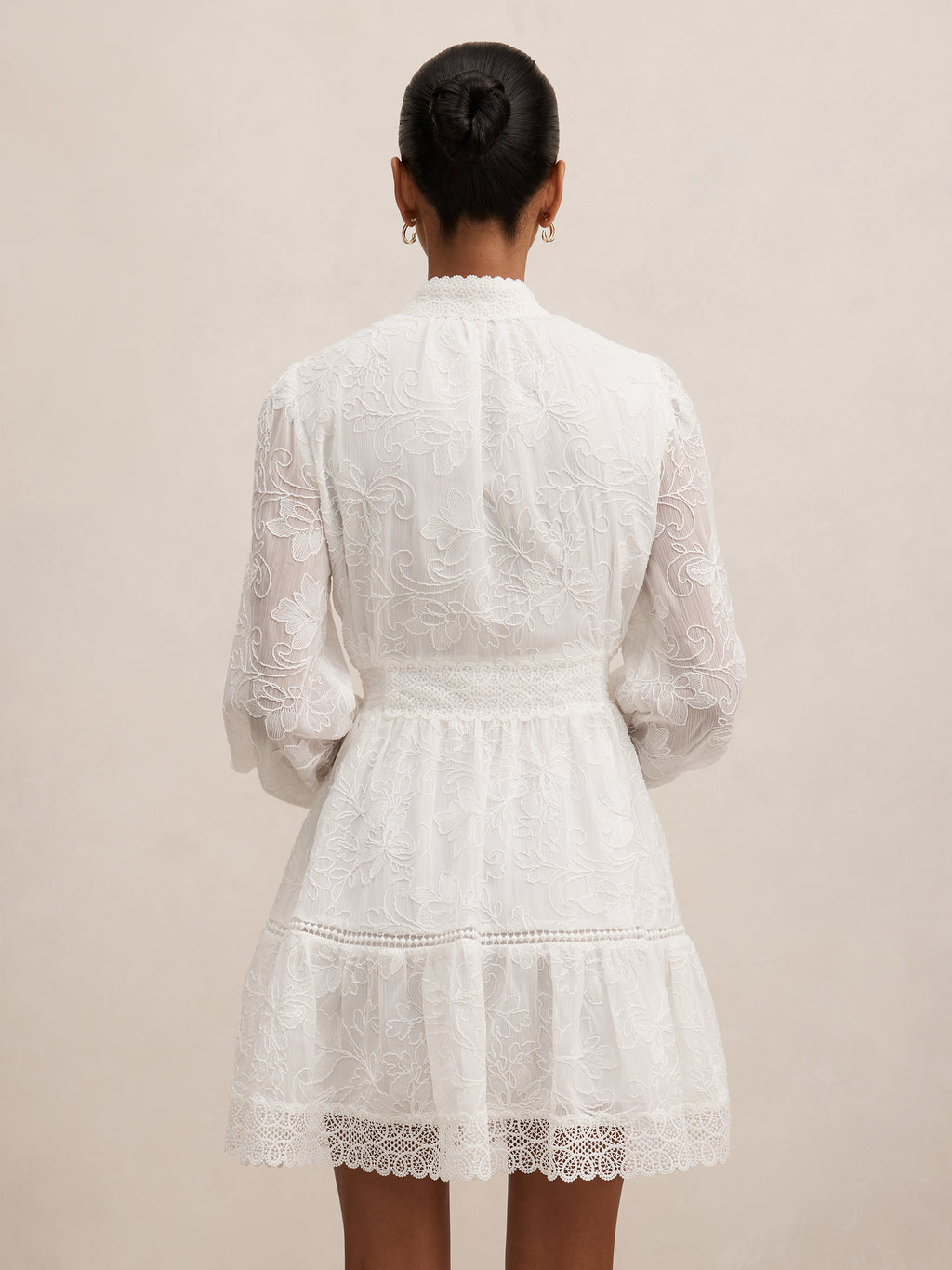 Thalia Petite Embroidered Mini Dress