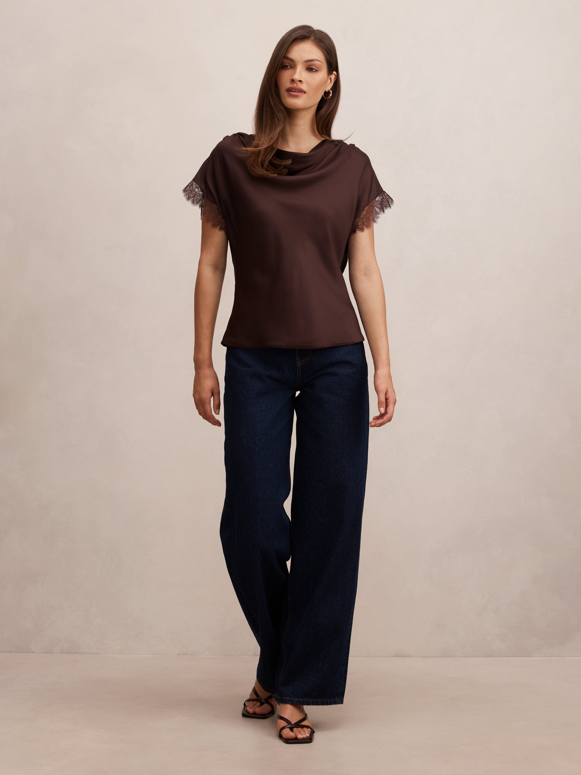 Tate Lace Trim Top