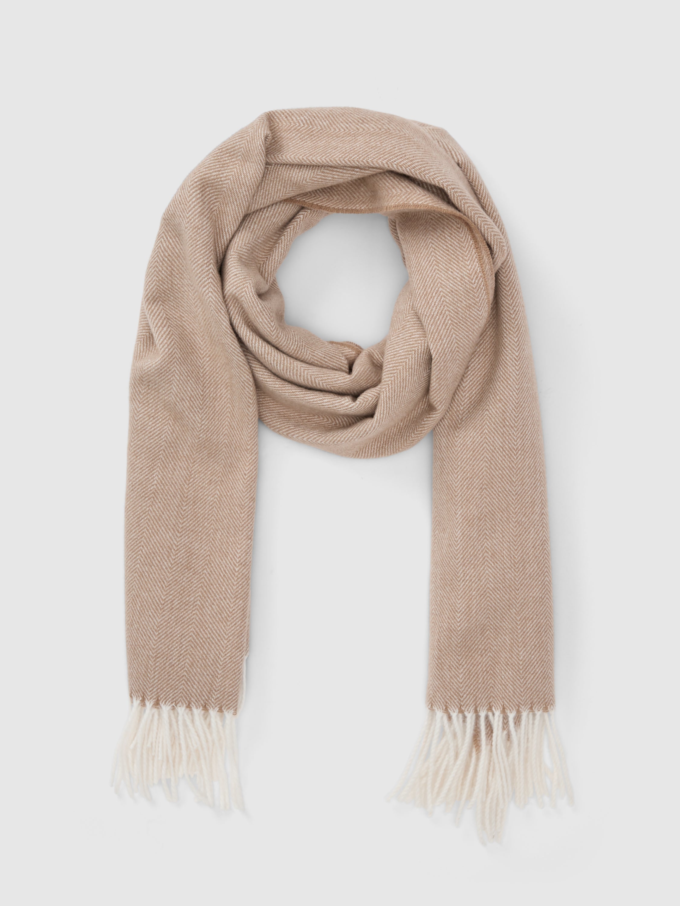 Holly Herringbone Brushed Scarf