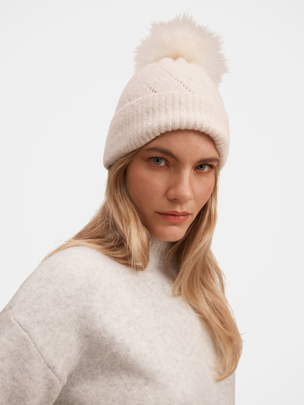 Penelope Pointelle Beanie