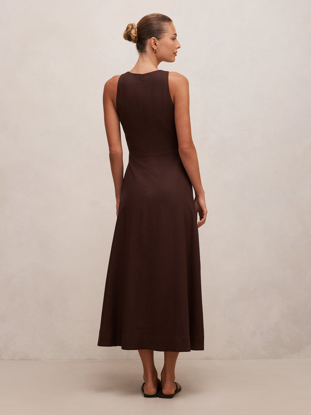 Zoey Halter Tie Midi Dress