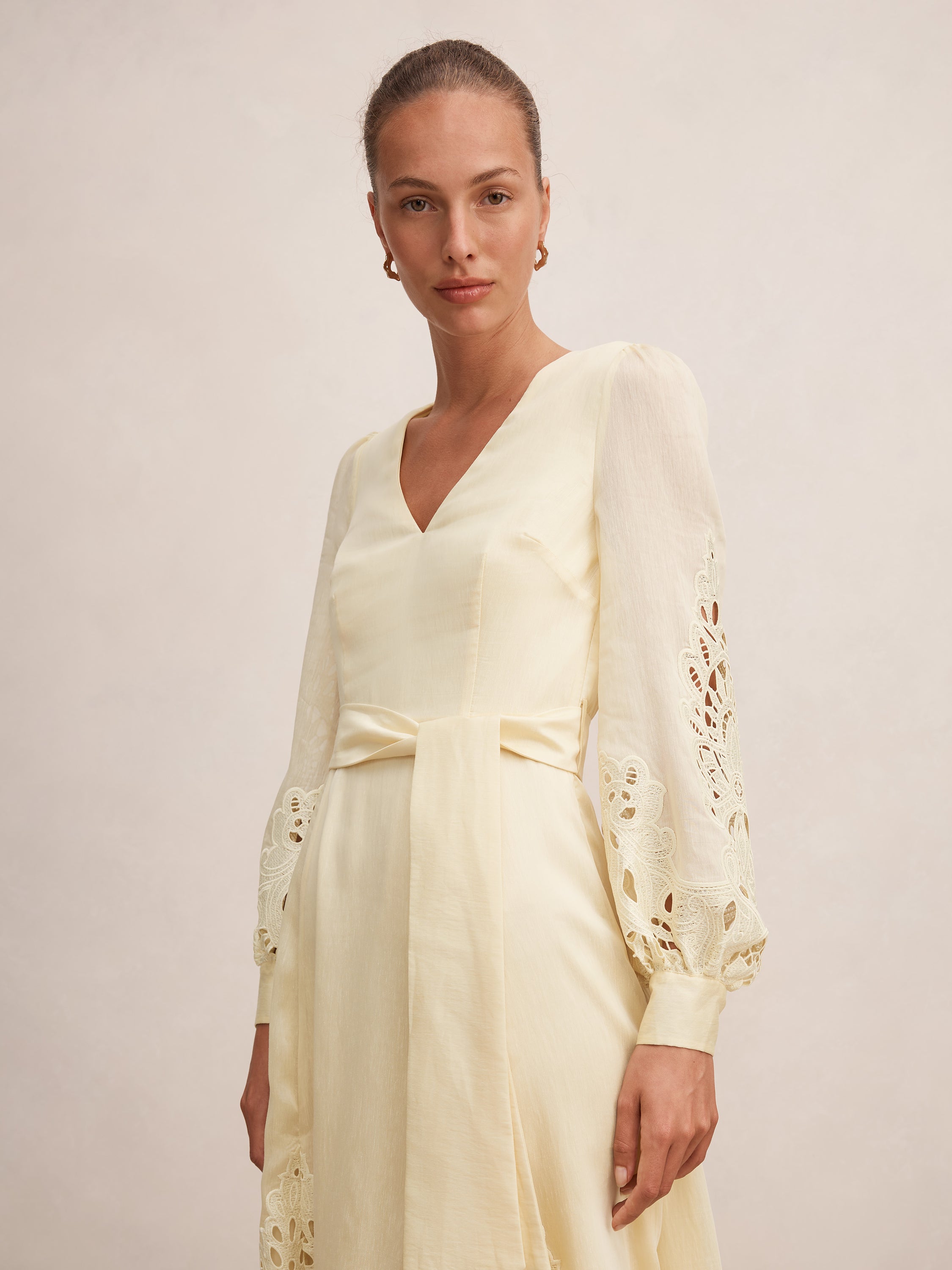 Ashlee Embroidered Long Sleeve Maxi Dress