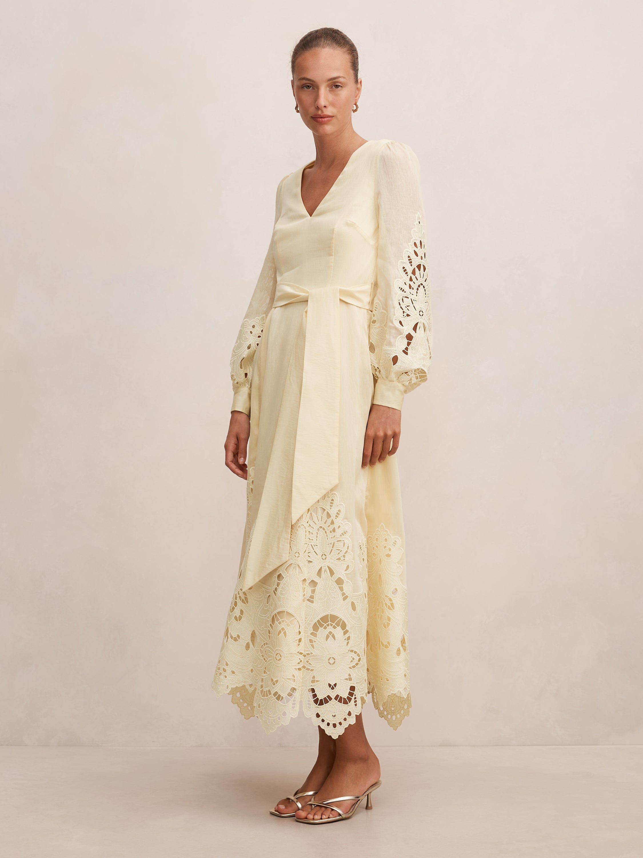 Ashlee Embroidered Long Sleeve Maxi Dress