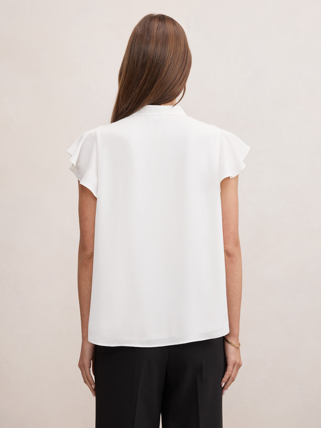 Jennie Flutter Sleeve Blouse