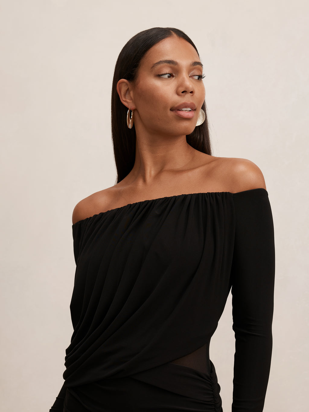 Belinda Bardot Draped Maxi Dress