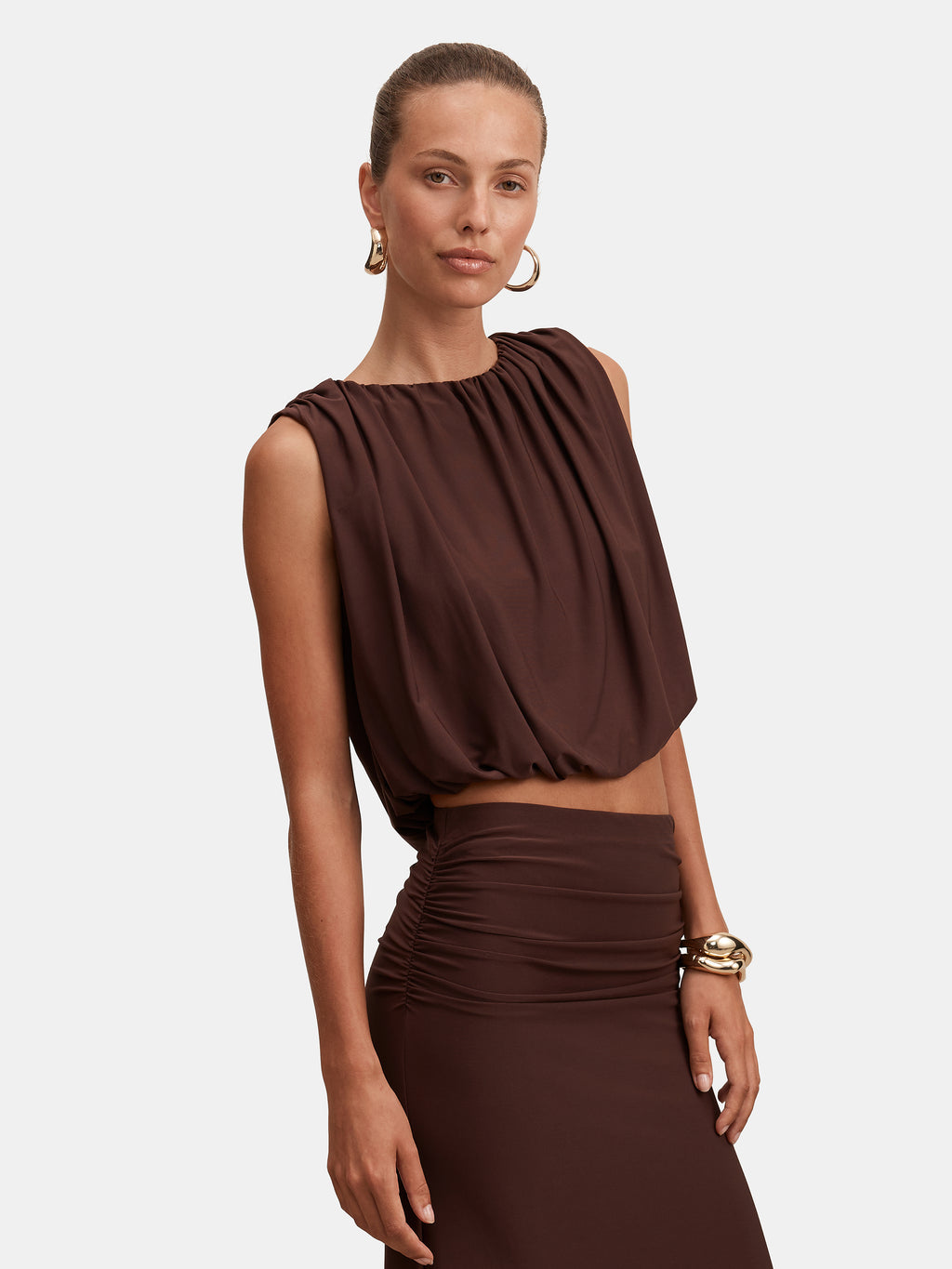 Sutton Sleeveless Bubble Top