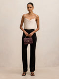 Piper Petite Ponte Straight Leg Pant