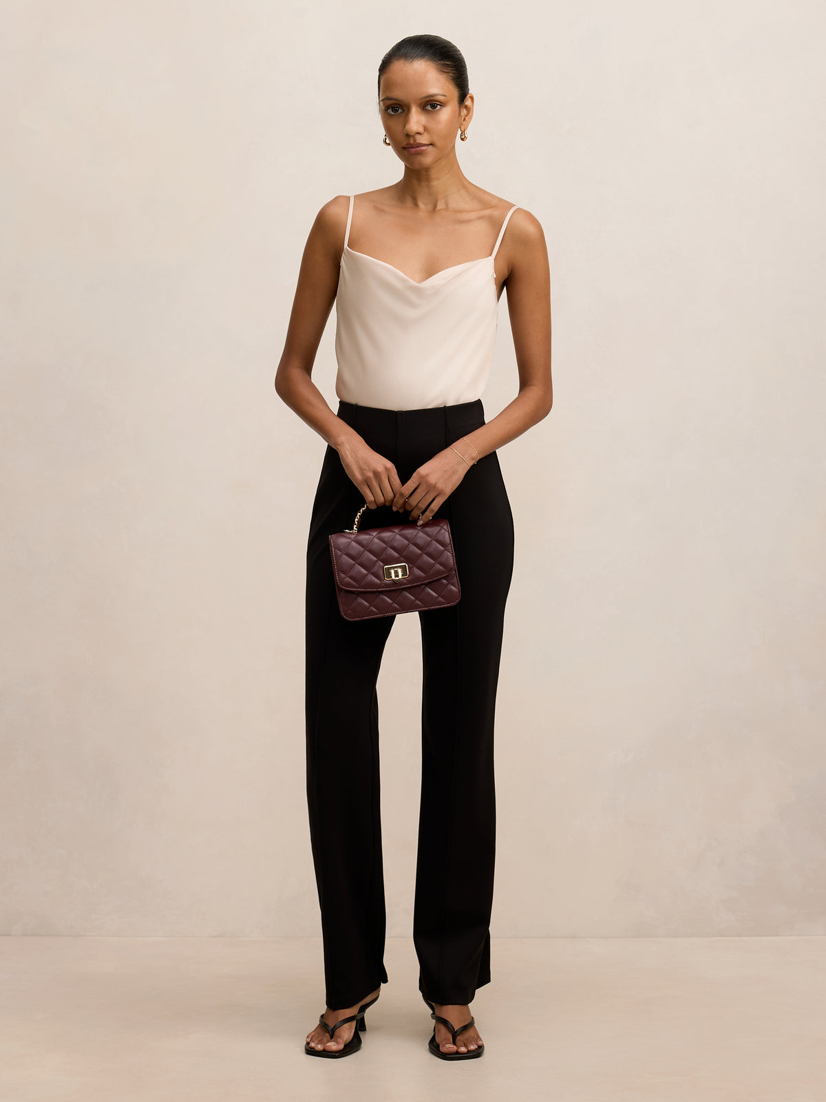 Piper Petite Ponte Straight Leg Pant