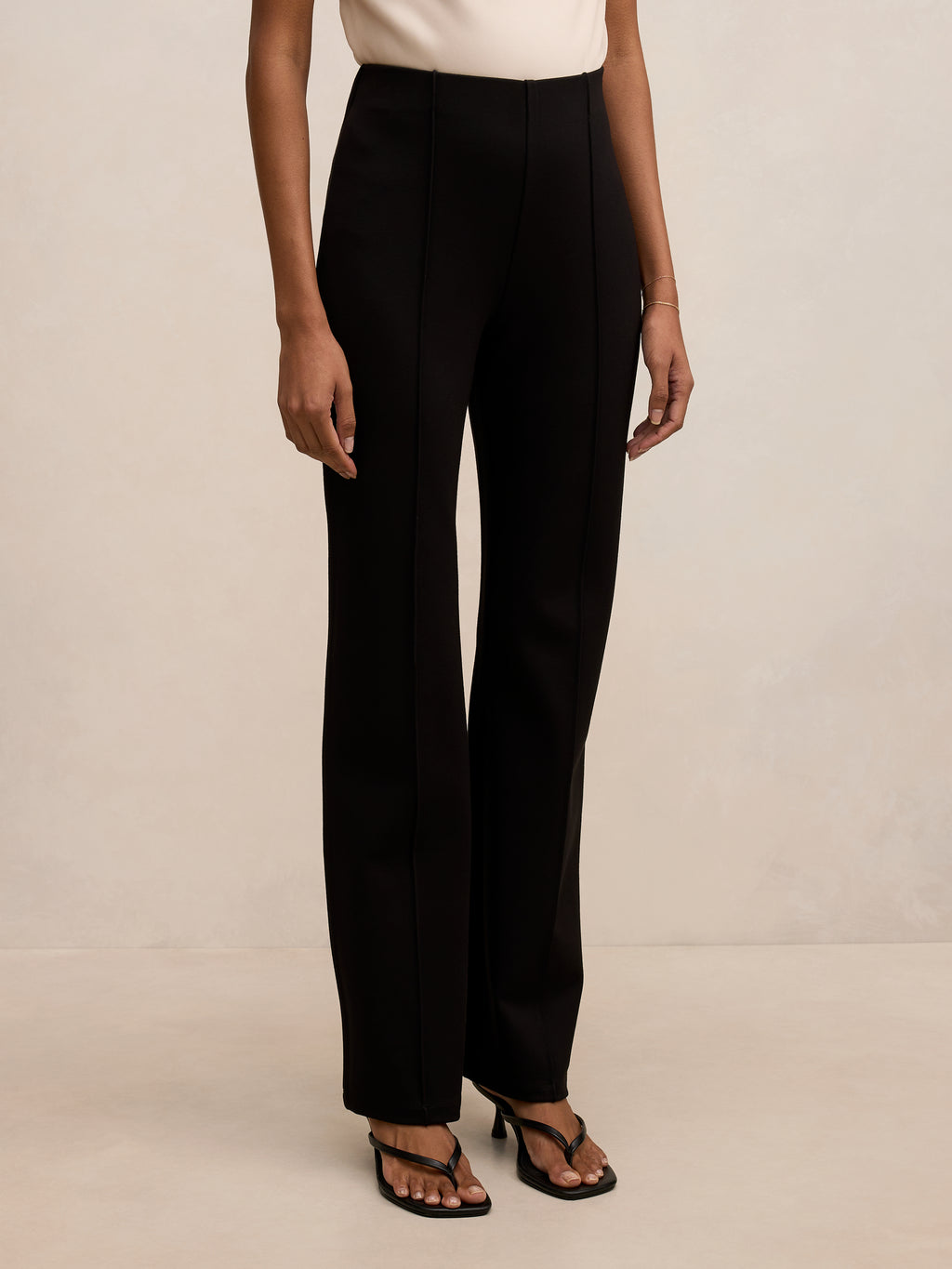 Piper Petite Ponte Straight Leg Pant