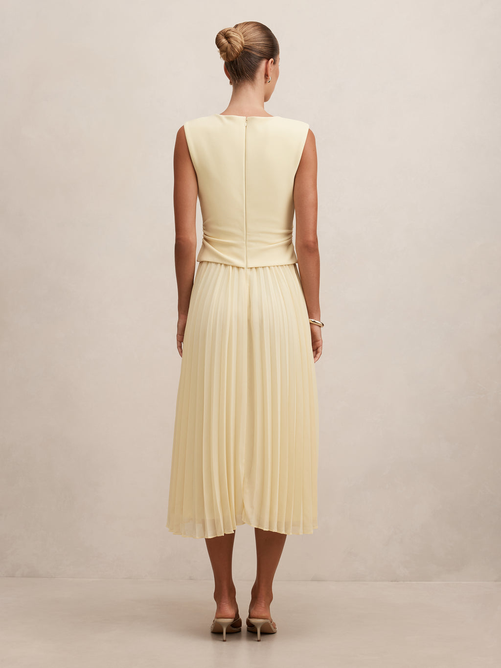 Emilia 2 in 1 Pleated Midi Dress
