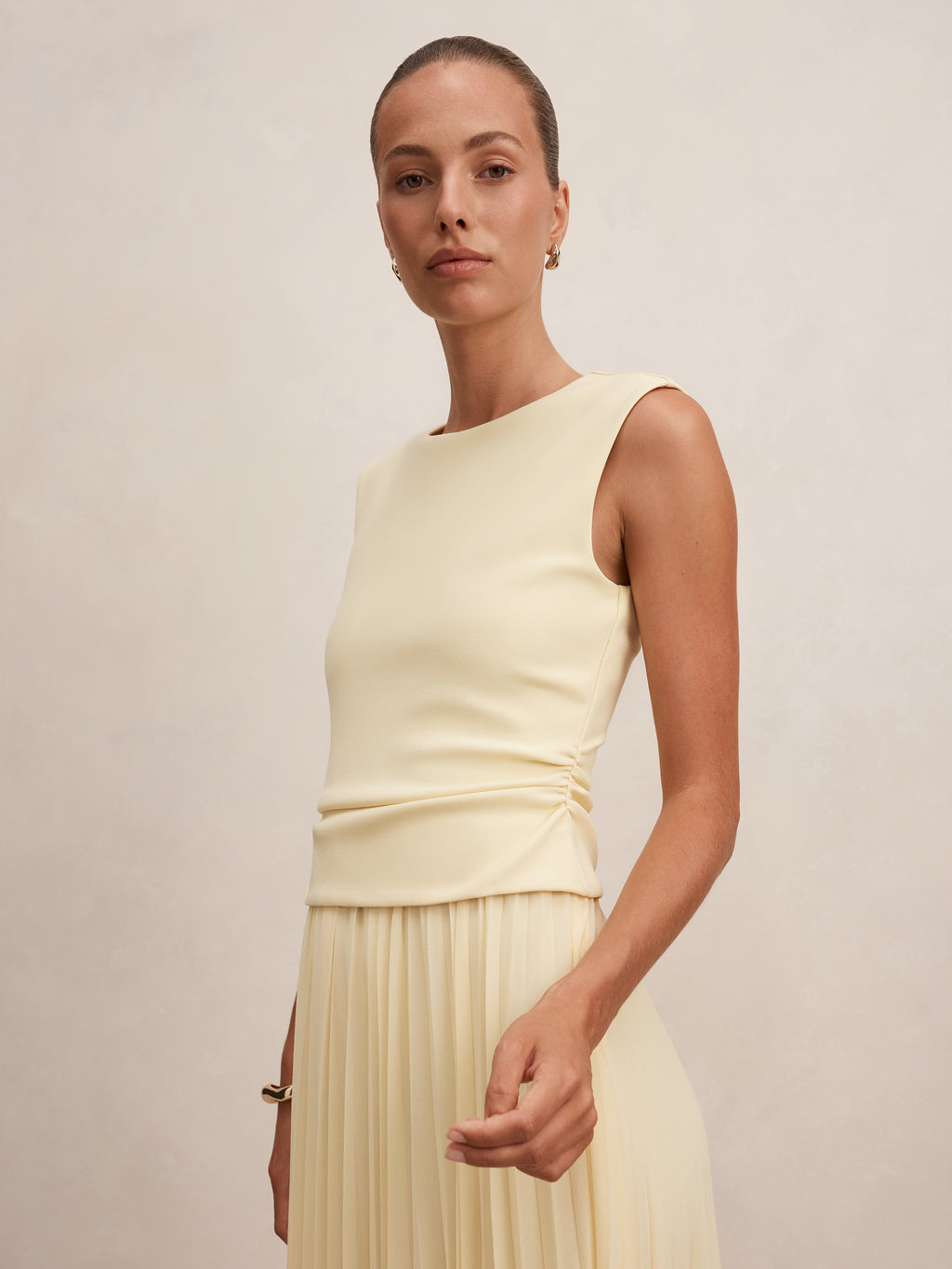 Emilia 2 in 1 Pleated Midi Dress