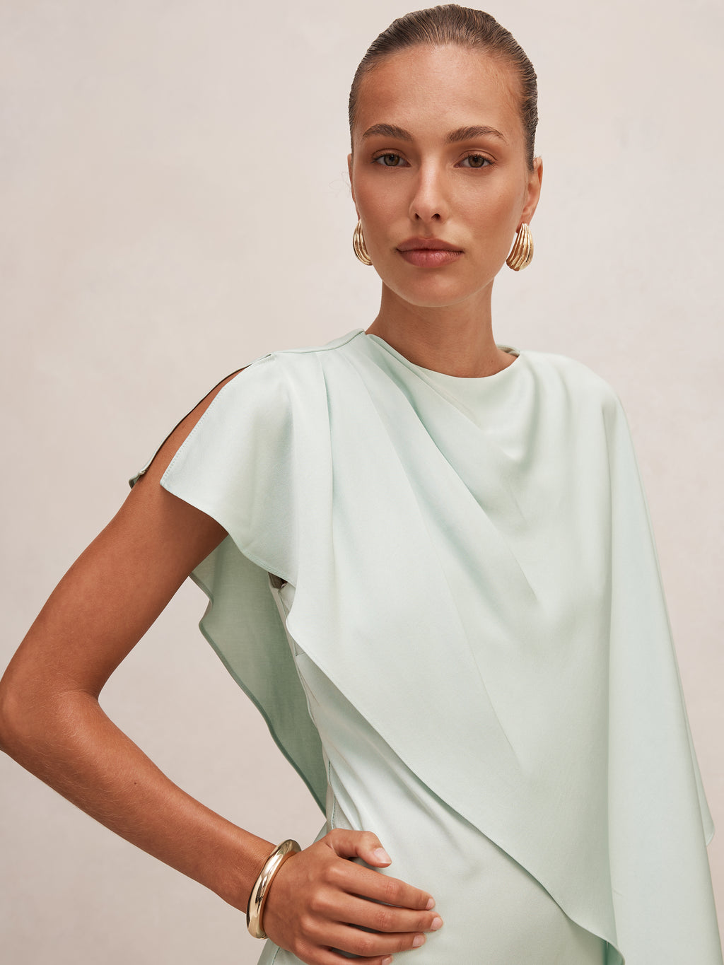 Zinnia Cape Maxi Dress