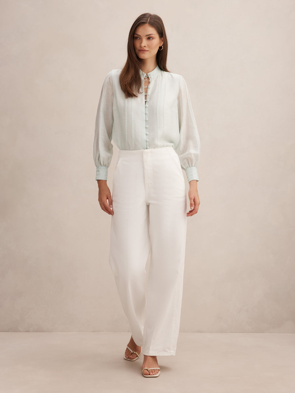 Astra Lace Trim Blouse