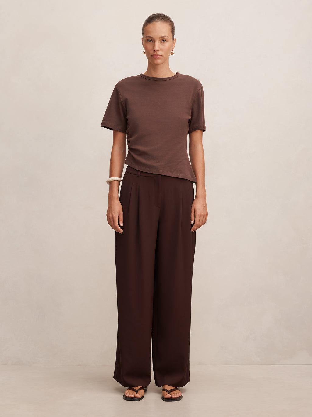 Annabelle Pleated Wide Leg Pant