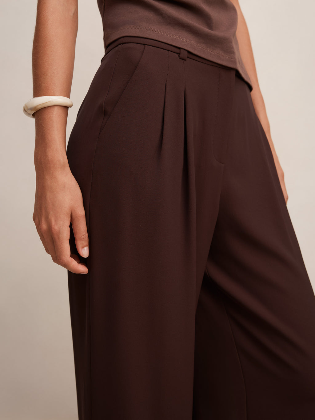 Annabelle Pleated Wide Leg Pant