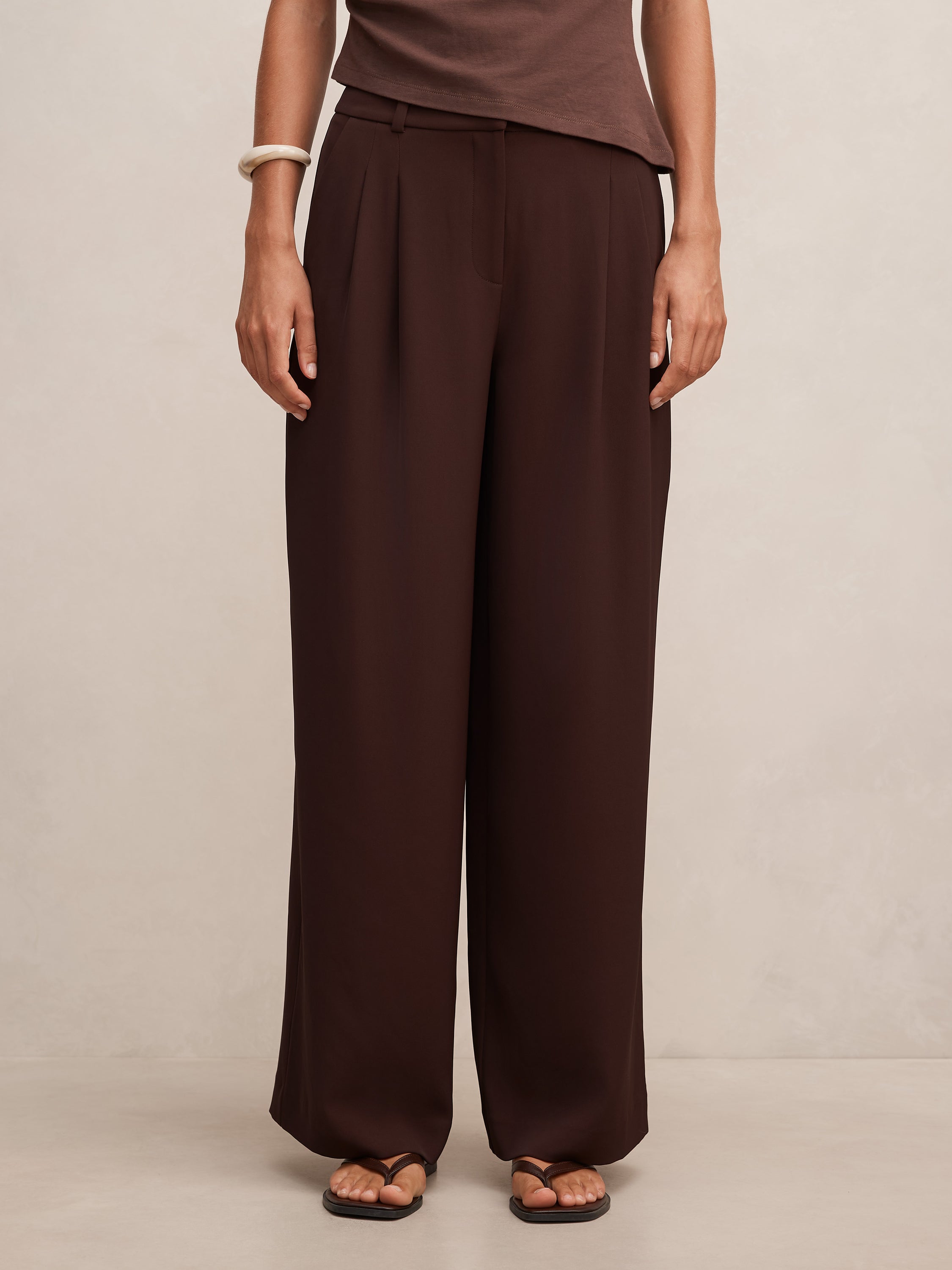 Annabelle Pleated Wide Leg Pant
