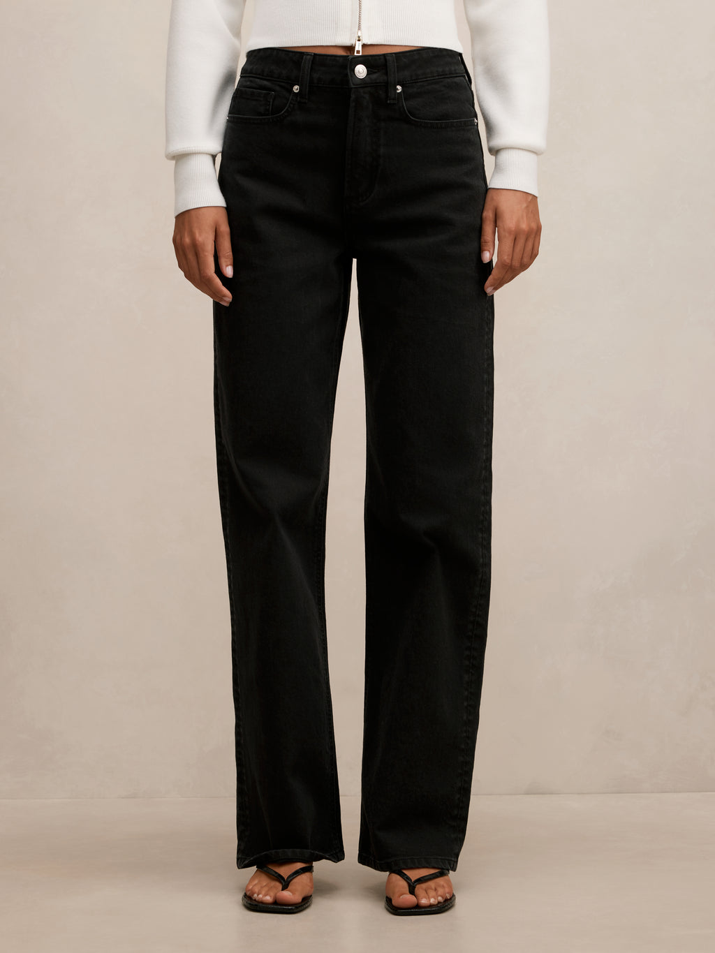 Nicki Mid Rise Straight Jean