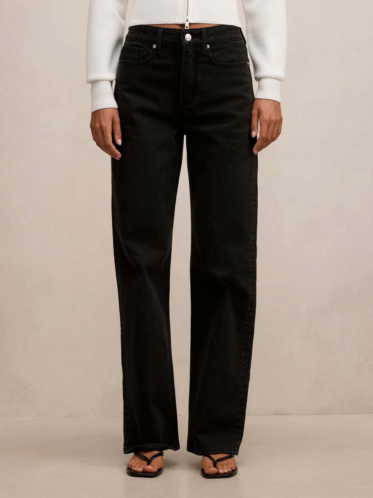 Nicki Mid Rise Straight Jean