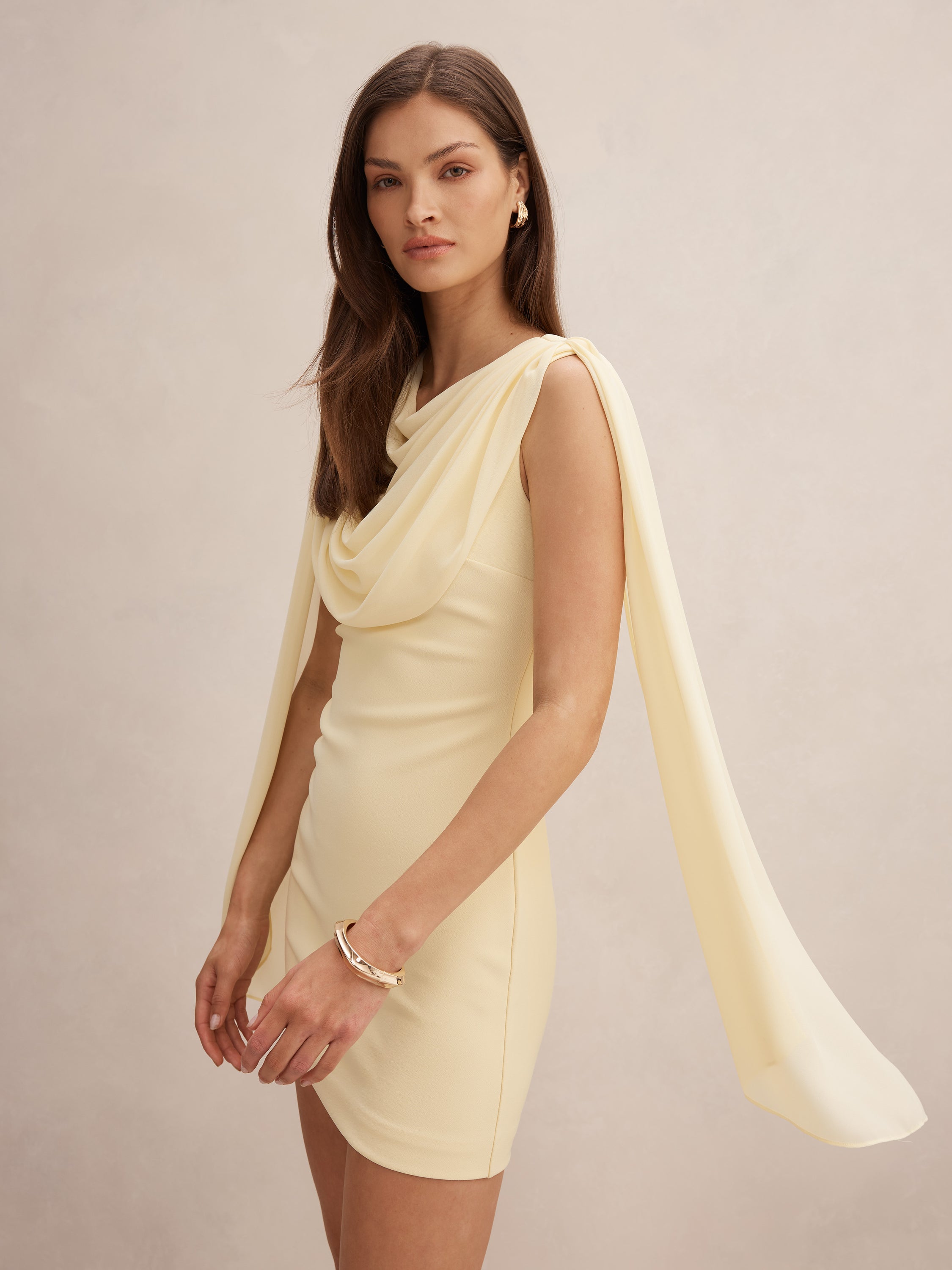 Bowie Mini Dress With Shawl