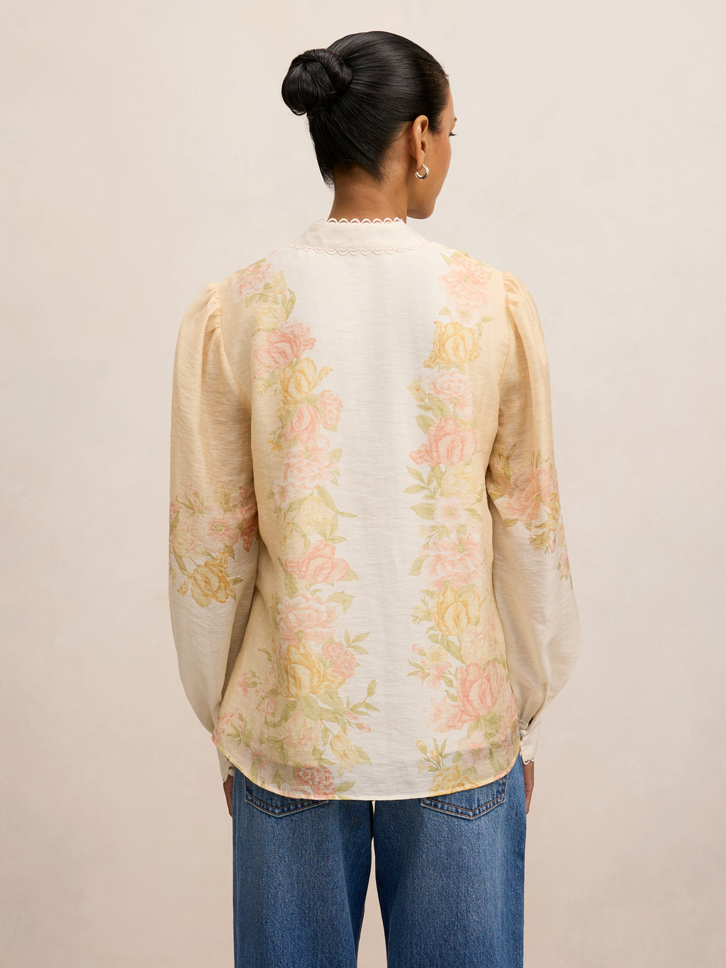 Emma Petite Trimmed Blouse