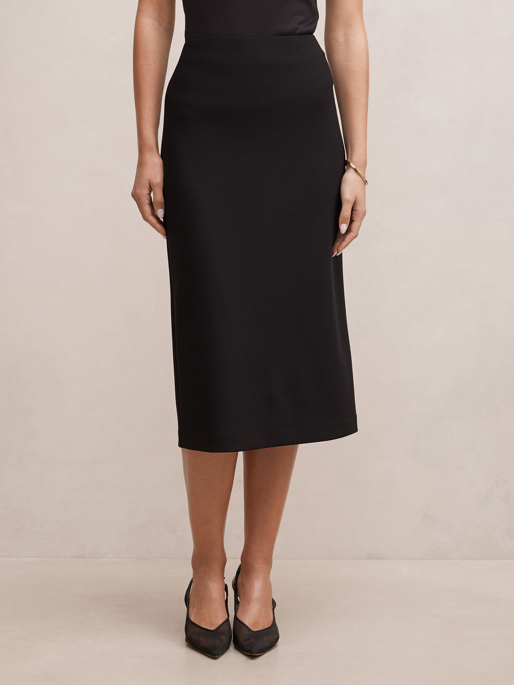 Jayda Crepe Pencil Skirt
