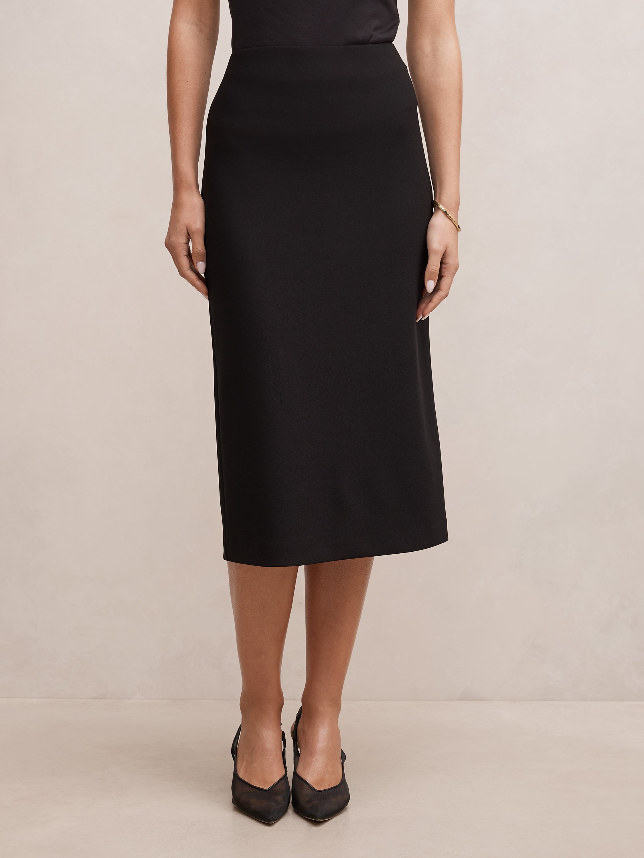 Jayda Crepe Pencil Skirt